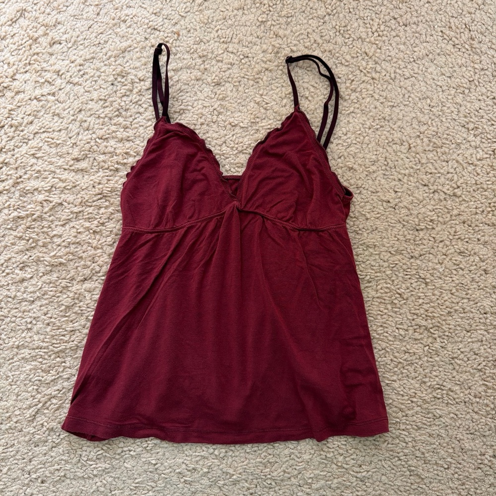 Brandy melville burgundy Tiffany tank top